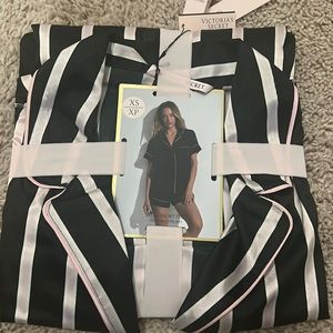 VS satin short PJ set NWT